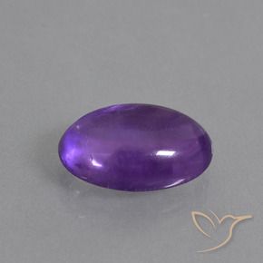 Ametista Viola medio naturale da 5.22 ct, Ovale, Trasparente