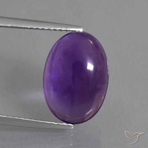 6.80ct Naturale Viola medio Ametista, Ovale, Trasparente