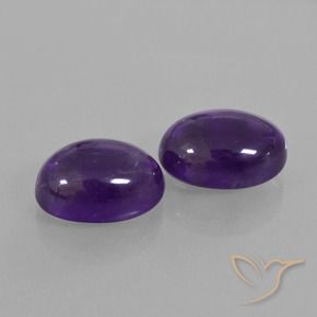 Gemme di Ametista Viola medio naturale da 12.94 ct, Ovale, Trasparente