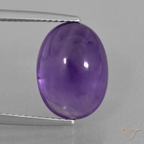 6.73ct Naturale Viola medio Ametista, Ovale, Trasparente