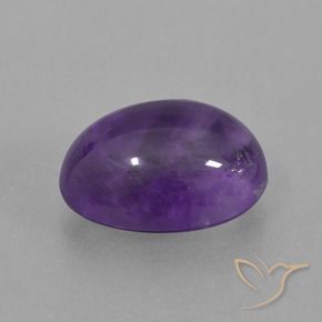Ametista Viola medio naturale da 6.73 ct, Ovale, Trasparente