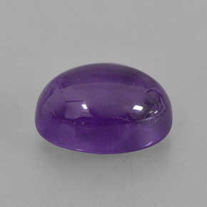 Ametista Viola medio naturale da 7.61 ct, Taglio ovale, Trasparente