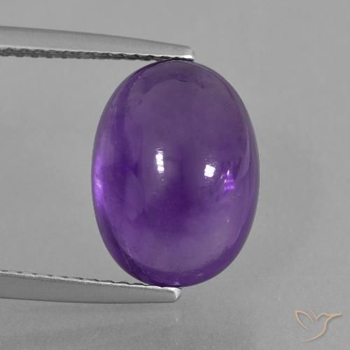 6.87ct Naturale Viola medio-chiaro Ametista, Ovale, Trasparente