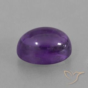 Ametista Viola medio-chiaro naturale da 6.87 ct, Ovale, Trasparente
