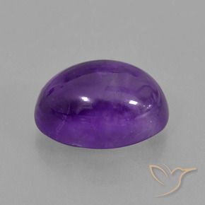 Ametista Viola medio naturale da 7.13 ct, Ovale, Trasparente