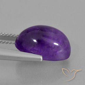 Ametista Viola medio naturale da 7.13 ct, Ovale, Trasparente