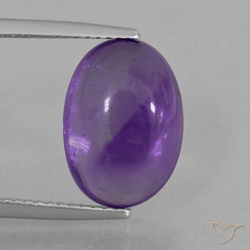 6.14ct Naturale Viola medio Ametista, Ovale, Trasparente