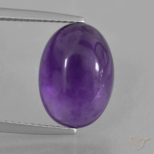 6.30ct Naturale Viola medio-chiaro Ametista, Ovale, Trasparente