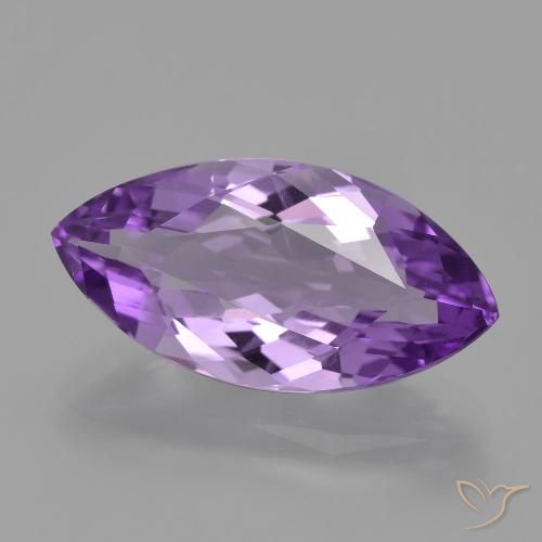 6.24ct Naturale Viola medio Ametista, Taglio marquise, VS