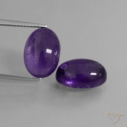 12.63ctw Naturale Viola medio Ametista, Ovale, Trasparente