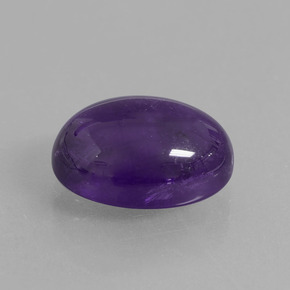 Ametista viola scuro naturale da 7,06 ct, taglio ovale, trasparente