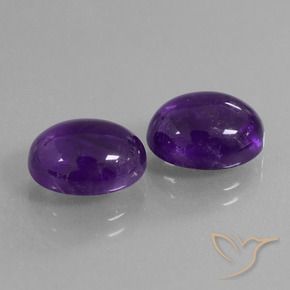 Gemme di Ametista Viola medio naturale da 8.01 ct, Ovale, Trasparente