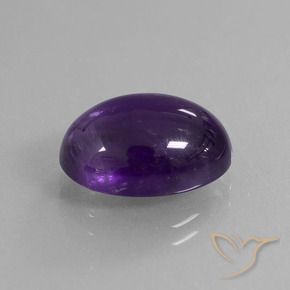 Ametista Viola scuro naturale da 6.32 ct, Ovale, Trasparente