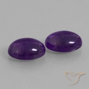 Gemme di Ametista Viola scuro naturale da 12.68 ct, Ovale, Trasparente