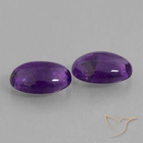 Gemme di Ametista Viola medio naturale da 11.45 ct, Ovale, Trasparente
