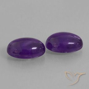 Gemme di Ametista Viola medio naturale da 12.78 ct, Ovale, Trasparente