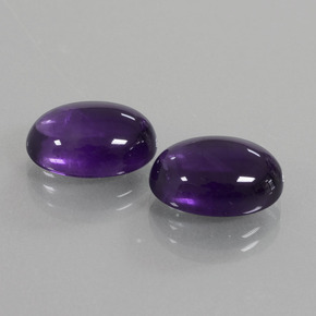 Gemme di Ametista Viola scuro naturale da 12.84 ct, Taglio ovale, Trasparente