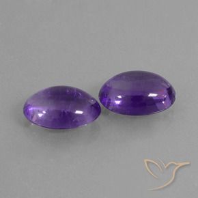 Gemme di Ametista Viola medio naturale da 10.67 ct, Ovale, Trasparente