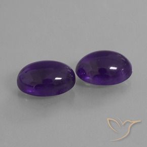 Gemme di Ametista Viola scuro naturale da 13.54 ct, Ovale, Trasparente