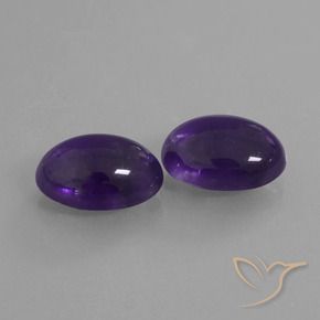 Gemme di Ametista Viola scuro naturale da 12.53 ct, Ovale, Trasparente