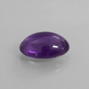 Ametista viola scuro naturale da 5,40 ct, taglio ovale, trasparente