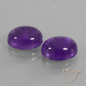 Gemme di Ametista Viola medio naturale da 5.83 ct, Ovale, Trasparente