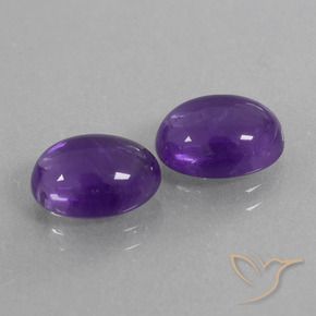 Gemme di Ametista Viola medio naturale da 5.36 ct, Ovale, Trasparente
