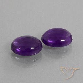 Gemme di Ametista Viola scuro naturale da 4.65 ct, Ovale, Trasparente