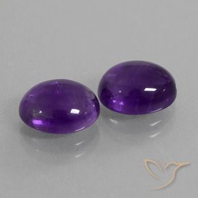 Gemme di Ametista Viola medio naturale da 5.58 ct, Ovale, Trasparente