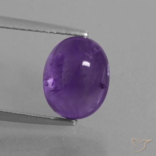 3.62ct Naturale Viola medio Ametista, Ovale, Trasparente