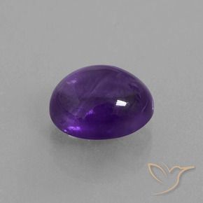 Ametista Viola medio naturale da 3.29 ct, Ovale, Trasparente