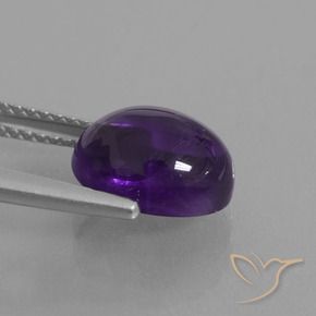 Ametista Viola medio naturale da 3.29 ct, Ovale, Trasparente