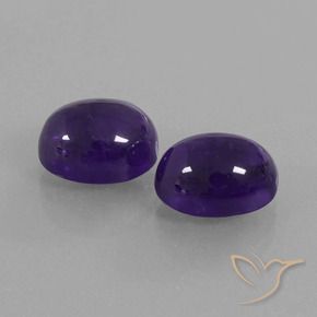 Gemme di Ametista Viola scuro naturale da 6.65 ct, Ovale, Trasparente
