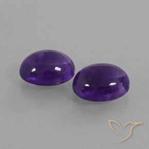 Gemme di Ametista Viola scuro naturale da 5.61 ct, Ovale, Trasparente