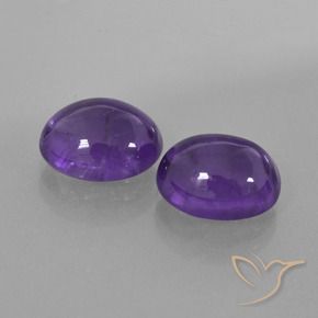 Gemme di Ametista Viola scuro naturale da 5.53 ct, Ovale, Trasparente
