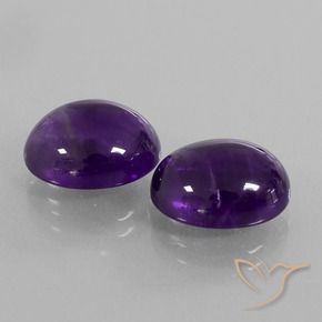 Gemme di Ametista Viola scuro naturale da 10.41 ct, Ovale, Trasparente