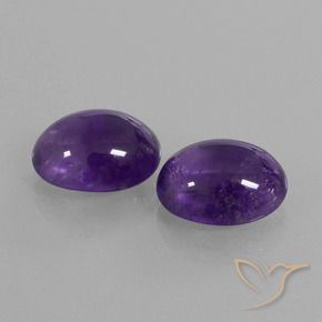 Gemme di Ametista Viola scuro naturale da 8.64 ct, Ovale, Trasparente