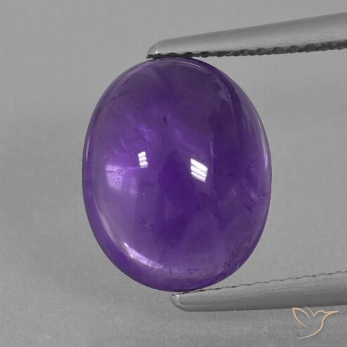 5.41ct Naturale Viola medio Ametista, Ovale, Trasparente