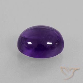 Ametista Viola medio naturale da 5.68 ct, Taglio ovale, Trasparente
