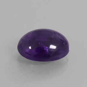 Ametista viola scuro naturale da 4,60 ct, taglio ovale, trasparente