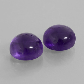Gemme di ametista viola scuro naturale da 8,92 ct, taglio rotondo, trasparente