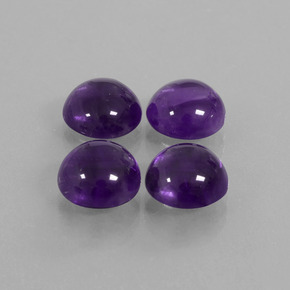 Gemme di Ametista Viola medio naturale da 10.71 ct, Taglio rotondo, Trasparente