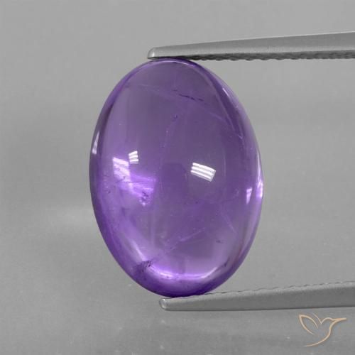 6.05ct Naturale Viola medio Ametista, Ovale, Trasparente