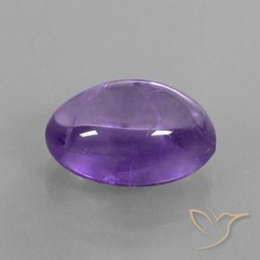 Ametista Viola medio naturale da 6.05 ct, Ovale, Trasparente