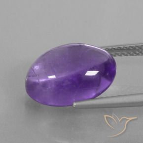 Ametista Viola medio naturale da 6.05 ct, Ovale, Trasparente