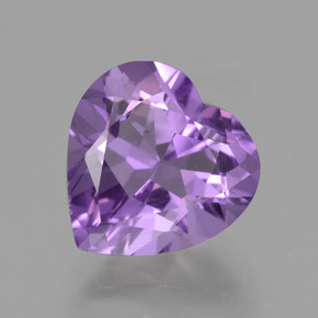 Ametista Viola naturale da 1.88 ct, A forma di cuore, VVS