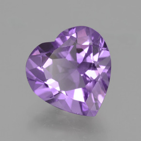 Ametista Viola naturale da 1.88 ct, A forma di cuore, VVS