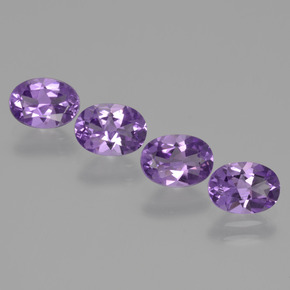 Gemme di Ametista Viola naturale da 2.78 ct, Taglio ovale, VS