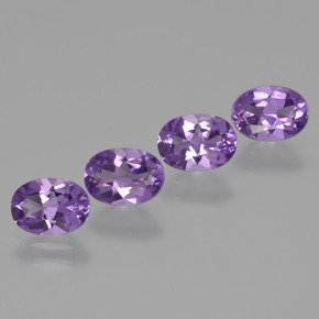 Gemme di Ametista Viola naturale da 2.78 ct, Taglio ovale, VS