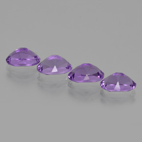 Gemme di Ametista Viola naturale da 2.78 ct, Taglio ovale, VS